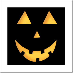 Classic Jack O Lantern Face Posters and Art